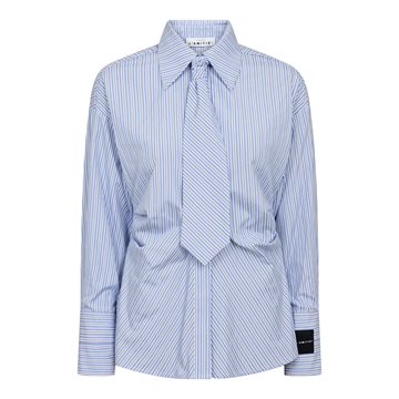 Haute L' Amitié - Emma Tie Stripe Shirt - Pale Blue